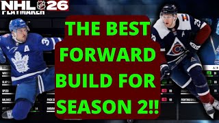 THE ONLY FORWARD BUILD YOU WILL NEED FOR SEASON 2!! NHL 26 WORLD OF CHEL BUILD FOR SEASON 2!!