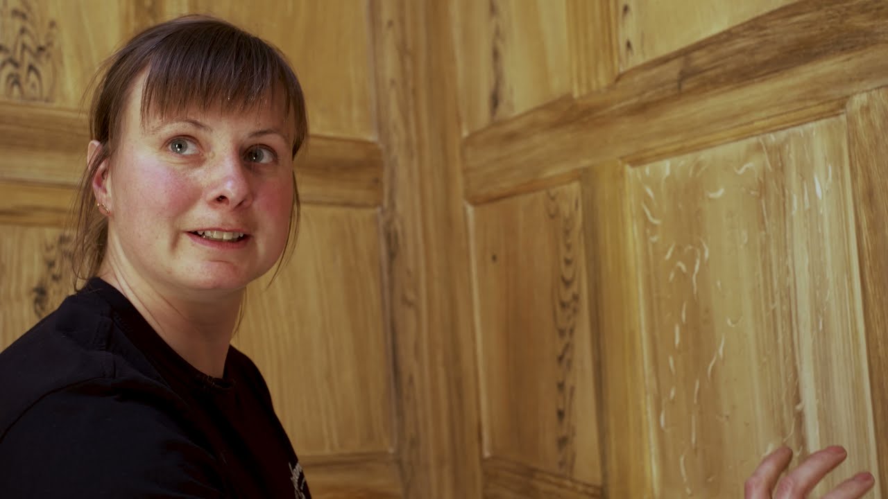 LINOLIEMALING & ÅDRING af galeasen ANNA MØLLER