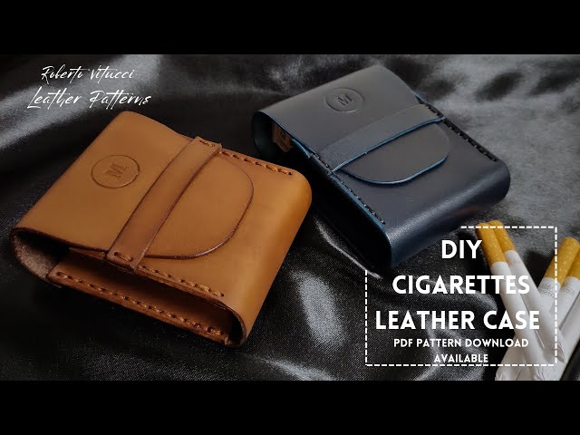 Set Of 3 PDF Leather Patterns / Cigarette Case Plus Video
