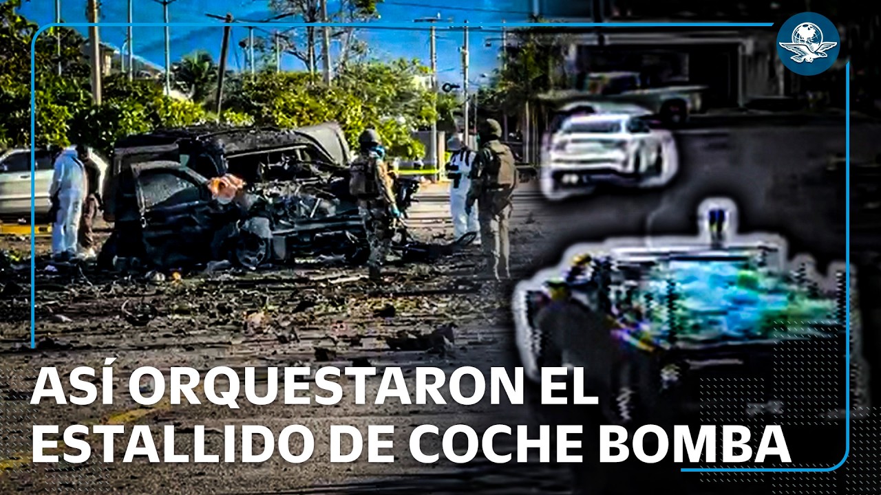 Las horas previas al estallido del coche bomba en Michoacán; 2 vehículos y 3 motos lo escoltaron