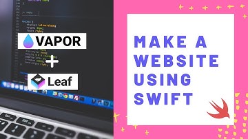 Make A Website using Swift Language | Templating Vapor App using #Leaf 🍃