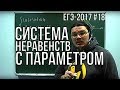 Система неравенств с параметром | ЕГЭ-2017. Задание 18. Математика | Борис Трушин