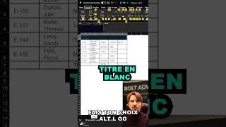 8 Raccourcis Excel Indispensables (En mode Rap ! 🎤) #Shorts