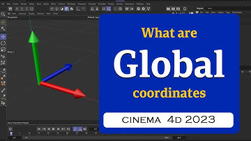What are Global and Local coordinates Cinema 4D 2023 @MaxonVFX ​