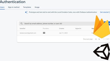Firebase Authentication in unity with Email and Password Provider