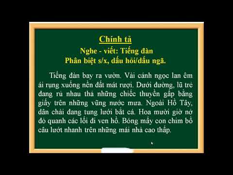 Chính tả: Tiếng đàn