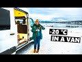 WINTER VAN LIFE In The ARCTIC Circle (Van Life Europe)