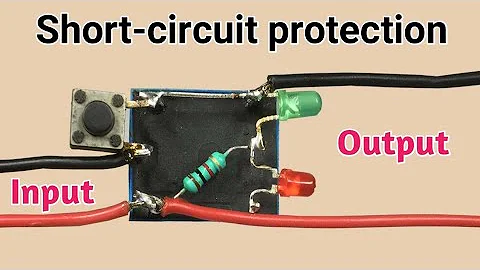 Simple short-circuit protection circuit | Save your battery/power-supply