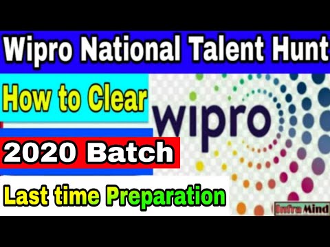Wipro National talent hunt for 2020 batch exam preparation on last time | wipro coding | InfraMind