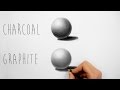 Best way to practice shading with charcoal and graphite pencils - Draw a sphere