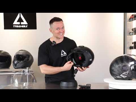 TRIANGLE Open Face Motorcycle Helmet - YouTube