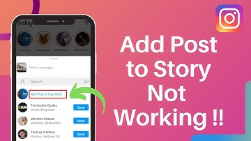 Add Post To Your Story Missing / Not Working on Instagram