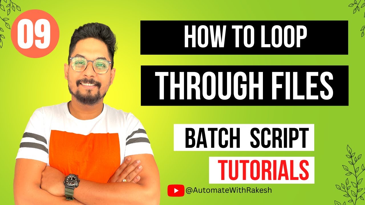 Batch File To Loop Through Files - Youtube