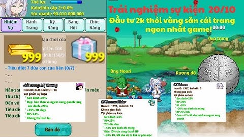 Ngọc Rồng Online - Trải nghiệm sự kiện 20/10 với 2k thỏi vàng - Liệu có thật sự đáng chơi!