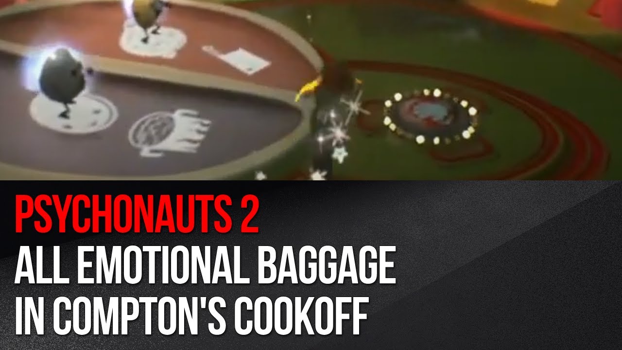 Psychonauts 2 - All Emotional Baggage in Compton's Cookoff - YouTube