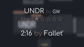 UNDR Hard 1★ | 2:16 by Fallet' | Teeworlds