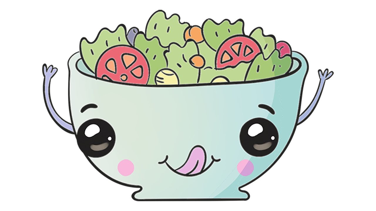 How to draw cute salad - thptnganamst.edu.vn