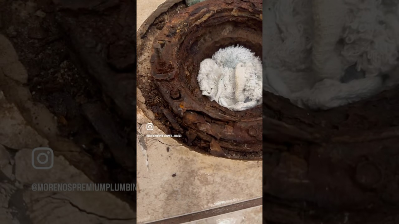 Replacing a rusted flange with 