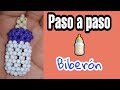 Mini biberón hecho con perlas o cuentas. #beaded #micangas