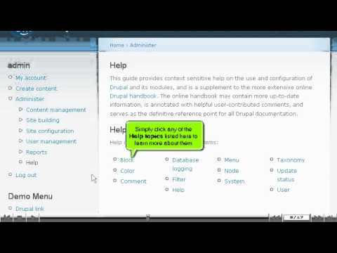 How to create menus in Drupal - Drupal Tutorial