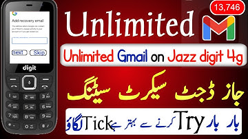 Unlimited Gmail Accounts without any phone verification on Jazz digit 4g | Deen chakrani