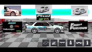 Pixel Car Racer Fast & Furious Jesse VW 1995 Volkswagen Jetta