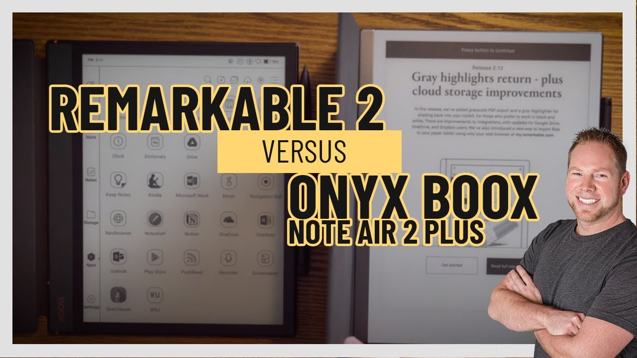 Remarkable 2 vs the Onyx Boox Note Air - Good e-Reader