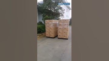Mask carton full container laoding video for bulk order of mask in stock