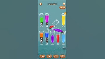 Water color sort level 1685 #androidgameplay #watersortpuzzle #shorts