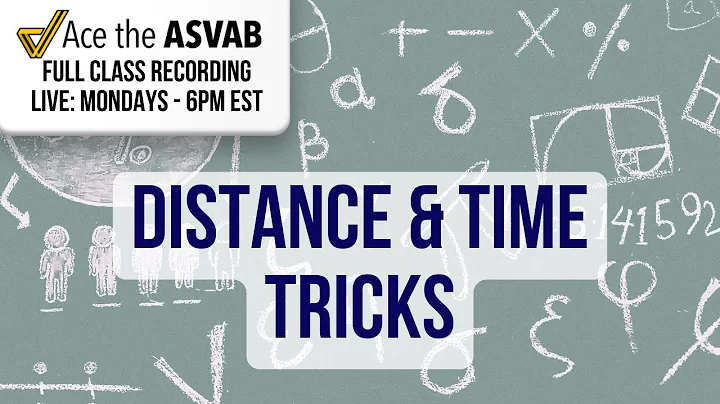ASVAB Arithmetic Reasoning: Distance, Rate & Time Word Problems Explained!