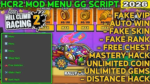 HILL CLIMB RACING 2 MOD MENU GG SCRIPT V1.69.5