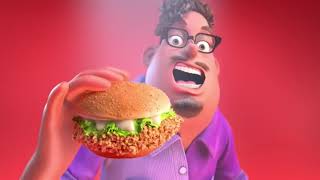 GrubHub Commercial But He Just Eats The Burger