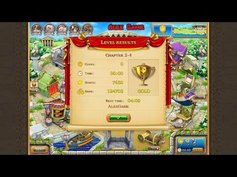 Видео: Farm Frenzy Ancient Rome Chapter 2-4 only GOLD Веселая ферма Древний Рим Глава 2-4 Золото