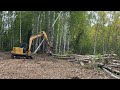 Cat 308 Grapple Saw in Action | Wasilla Land Clearing