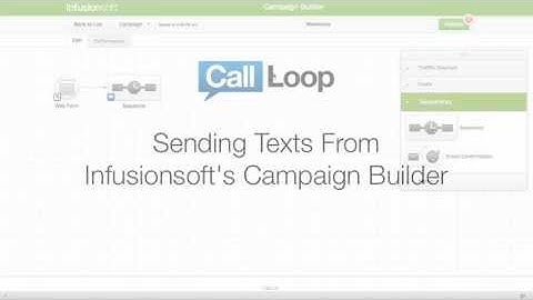 Infusionsoft SMS & The Campaign Builder