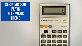 Casio MG880 Calculator Plays Star Wars Theme / Main Title