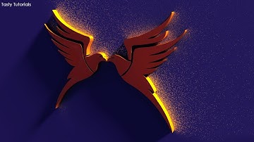 3D Shape Logo With Long Shadows In Photoshop CS6 Extended