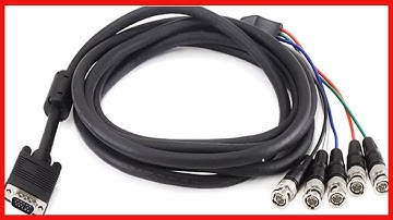 Great product -  Monoprice 105544 VGA HD-15 to 5 BNC RGB Video Cable for HDTV Monitor cable - 10FT (