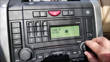 How to set the clock on older Range Rover Sport HSE