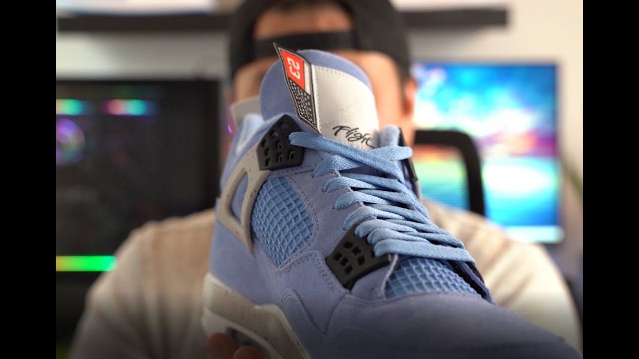 First JD Sports Raffle Win! Air Jordan 4 University Blue - On Feet and  Review - YouTube