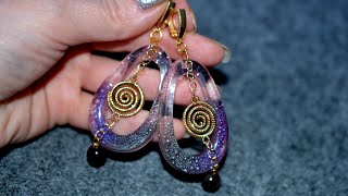 Letsresin Uv earrings tutorial DIY Jewelry