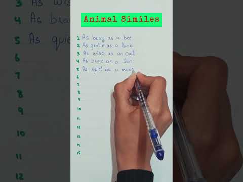 Animal Similes Animal Similes