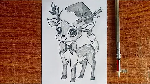How to Draw a Cute Christmas Reindeer | Easy Step by Step Tutorial for Beginners