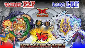 【DB Stadium】배니쉬 파브닐(Vanish Fafnir) vs 레이지 롱기누스(Rage Longinus)【베이블레이드 버스트 Beyblade Burst ベイブレード バースト】