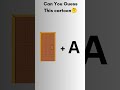Can you guess the cartoon from these simple clues?#shorts