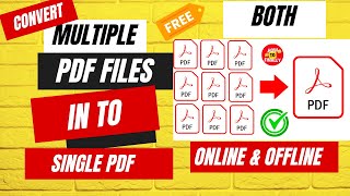 How to merge multiple pdf files into one pdf | How to merge pdf files into one offline |HowToFinally