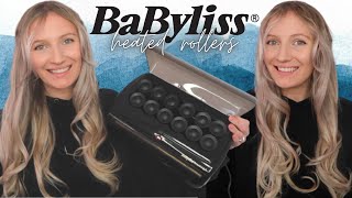 BABYLISS HEATED ROLLERS TUTORIAL AND DEMO | EASY LOOSE BOUNCY BLOWOUT CURLS AT HOME screenshot 1