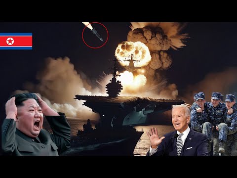 BIG DISASTER! North Korean aircraft carrier was blown up by the US on its way to Iran