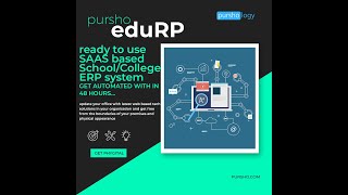 eduRP - Its an All-In-One Education ERP software for School, College, University By PURSHO screenshot 1