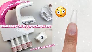 TRYING KIARA SKY GELLY TIP NAIL STARTER KIT | HOW TO APPLY QUICK GEL EXTENSIONS *EASY* TIPS & TRICKS